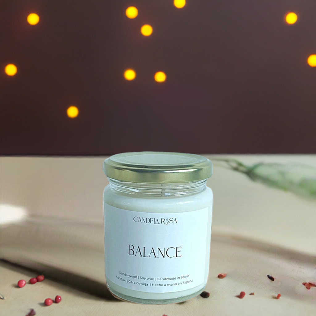 Balance : vela aromática artesanal sándalo